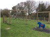 New play equipment, installed and completed